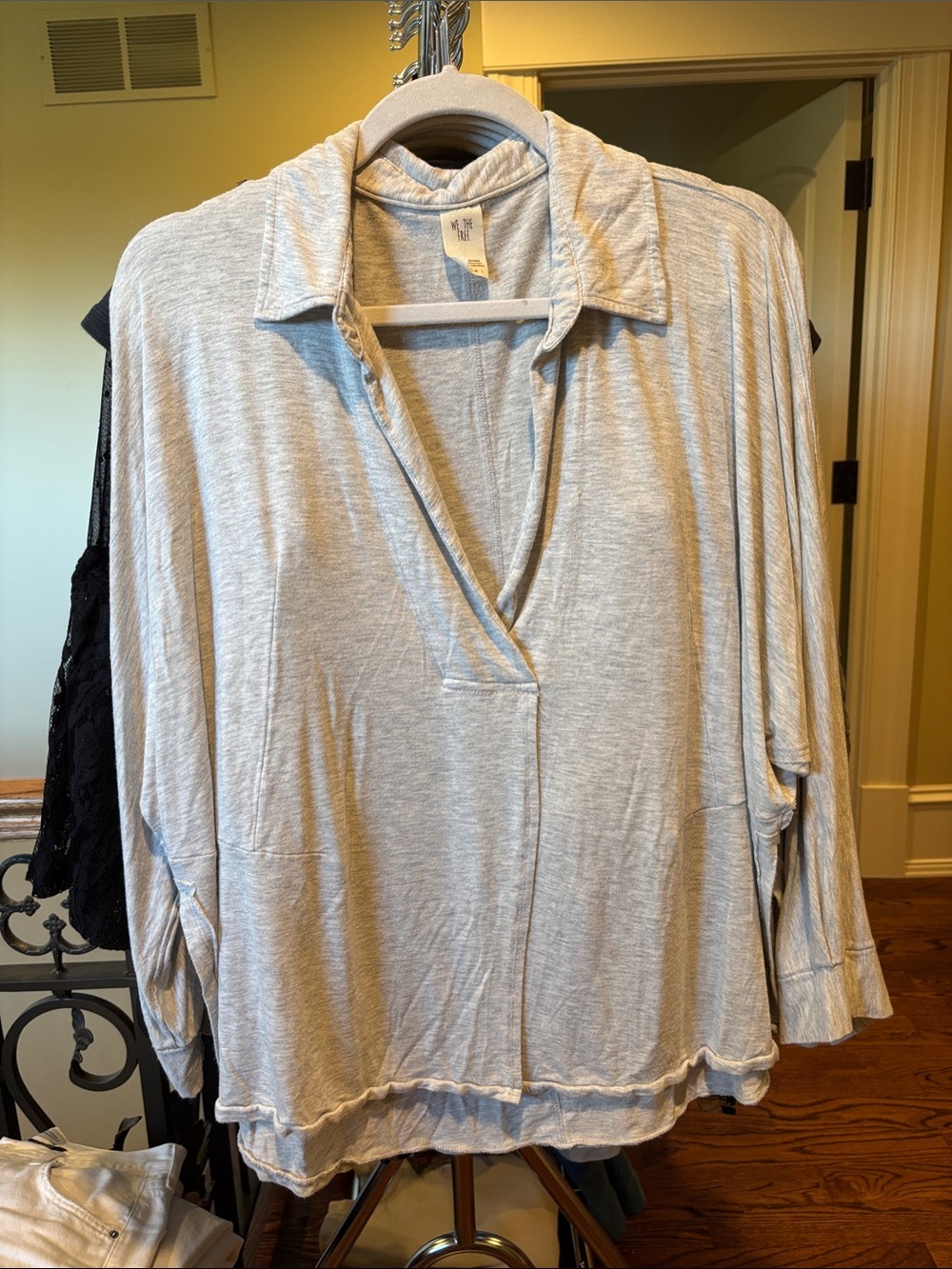 Free people cozy collared tee
